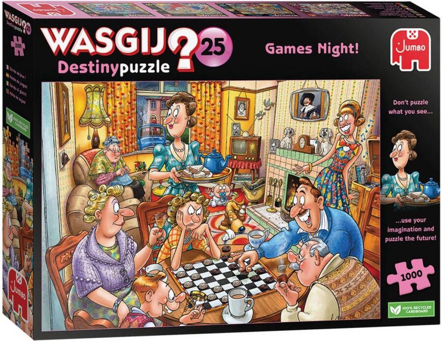 Wasgij Destiny Games Night Puzzel 1000 stukjes Puzzel