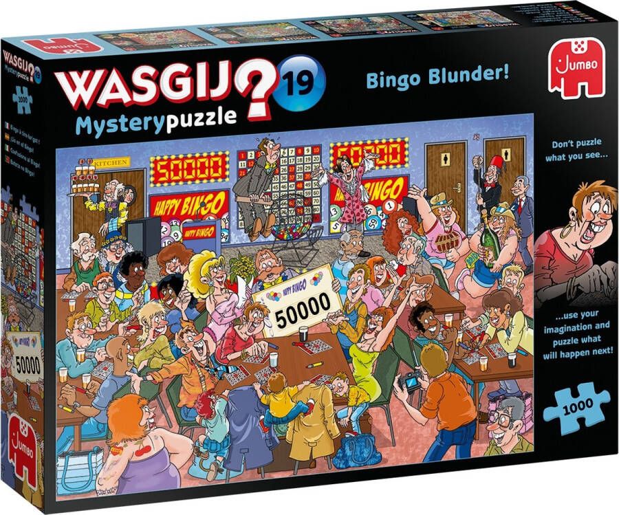 Jumbo puzzel 1000 stukjes Wasgij mystery 19 bingo blunders