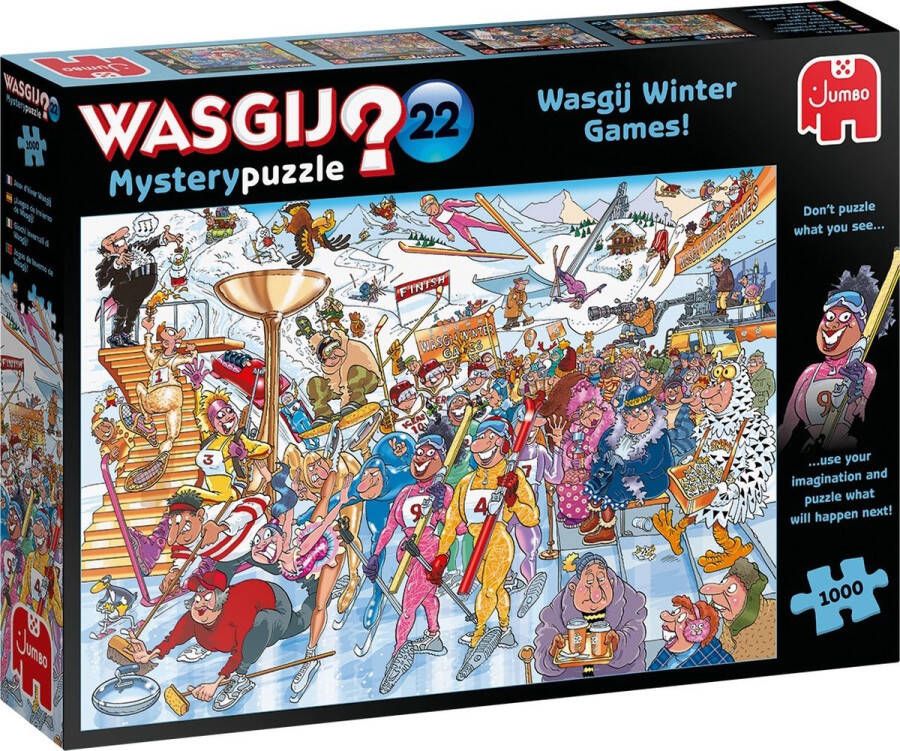 Jumbo legpuzzel Wasgij Mystery 22 Winterspelen! 1000 stukejs