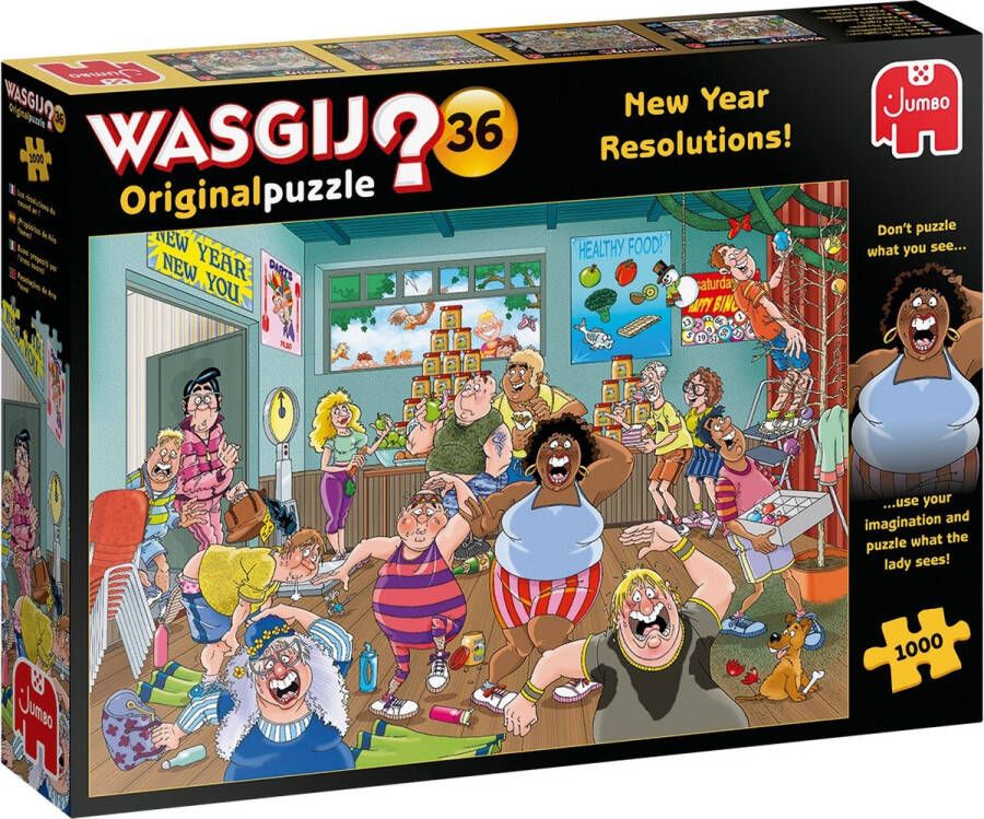 Jumbo puzzel 1000 stukjes Wasgij original 36 goede voornemens