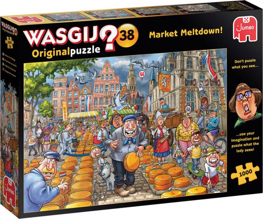 Wasgij Jumbo puzzel 1000 stukjes 38 puzzel kaasalarm