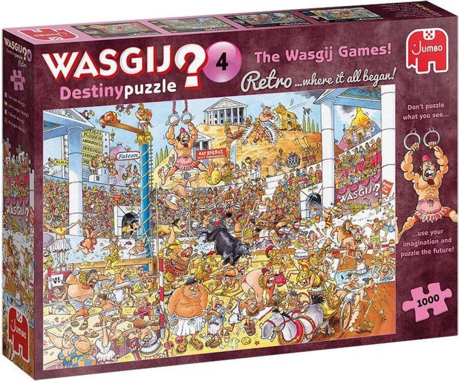 Wasgij Retro Destiny 4 De Spelen! puzzel 1000 Stukjes