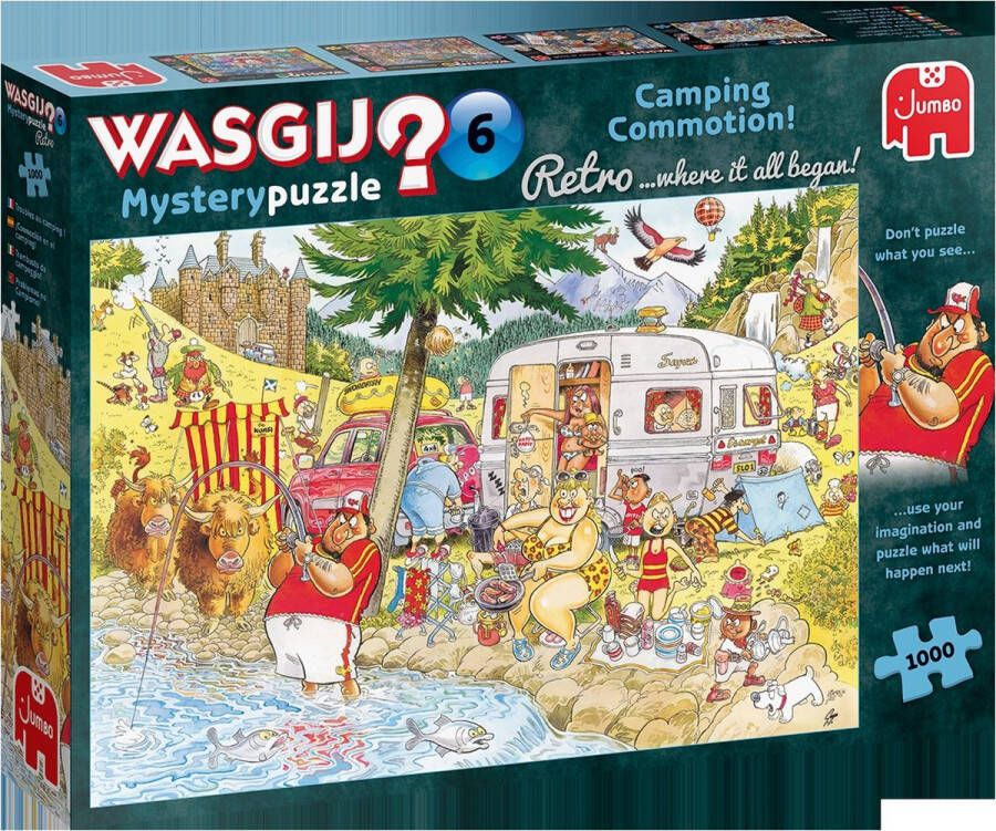 Wasgij Retro Mystery 6 Onrust Op De Camping! puzzel 1000 stukjes