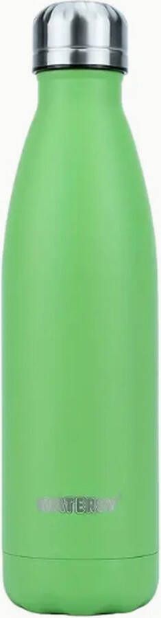 Watersy Waterfles 500ml Grasgroen RVS Vacuumbeker SportFles Reisaccesoires