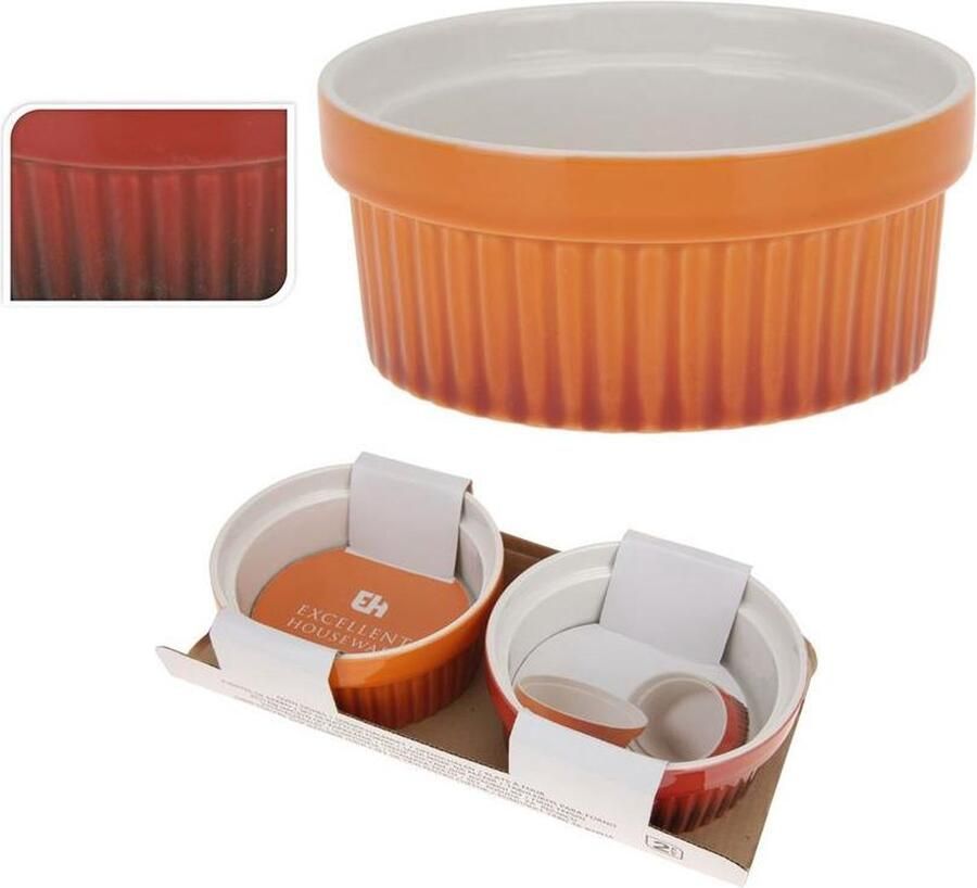 Coppens EH Ovenschaal porselein set 2 stuks 11cm rond