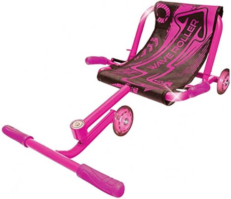 Wave Roller Roze-Waveroller- Skelter- Ezyroller-ligfiets-kart- skelter-buitenspeelgoed- ligfiets voor kinderen van Ca 3-14 jaar
