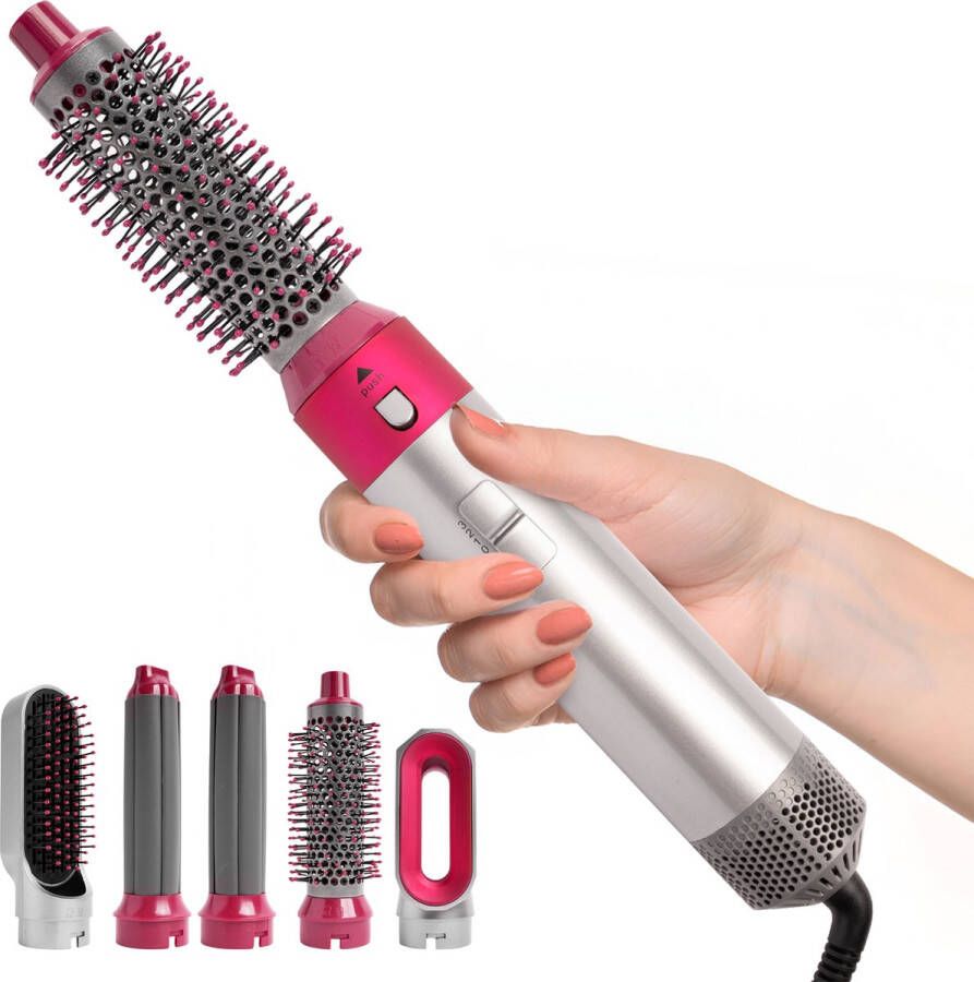 Wavedreamer Airstyler krultang 5 in 1 multi styler Föhnborstel Krulborstel Kort & Lang Haar Hairwrap Multistyler Heteluchtborstel Hairstyler Haarstyler