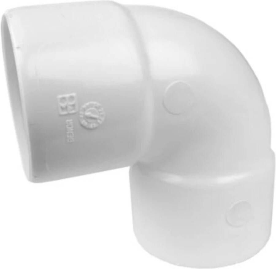 Wavin Wadal PVC bocht 90° mof-mof lijm 32mm wit (3201203009)
