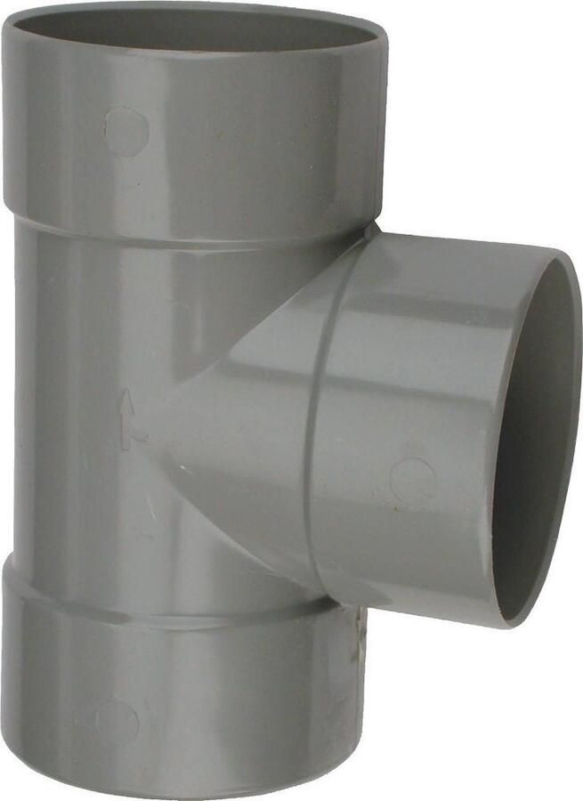 Wavin PVC lijm T stuk 88° 75 mm 3xmof