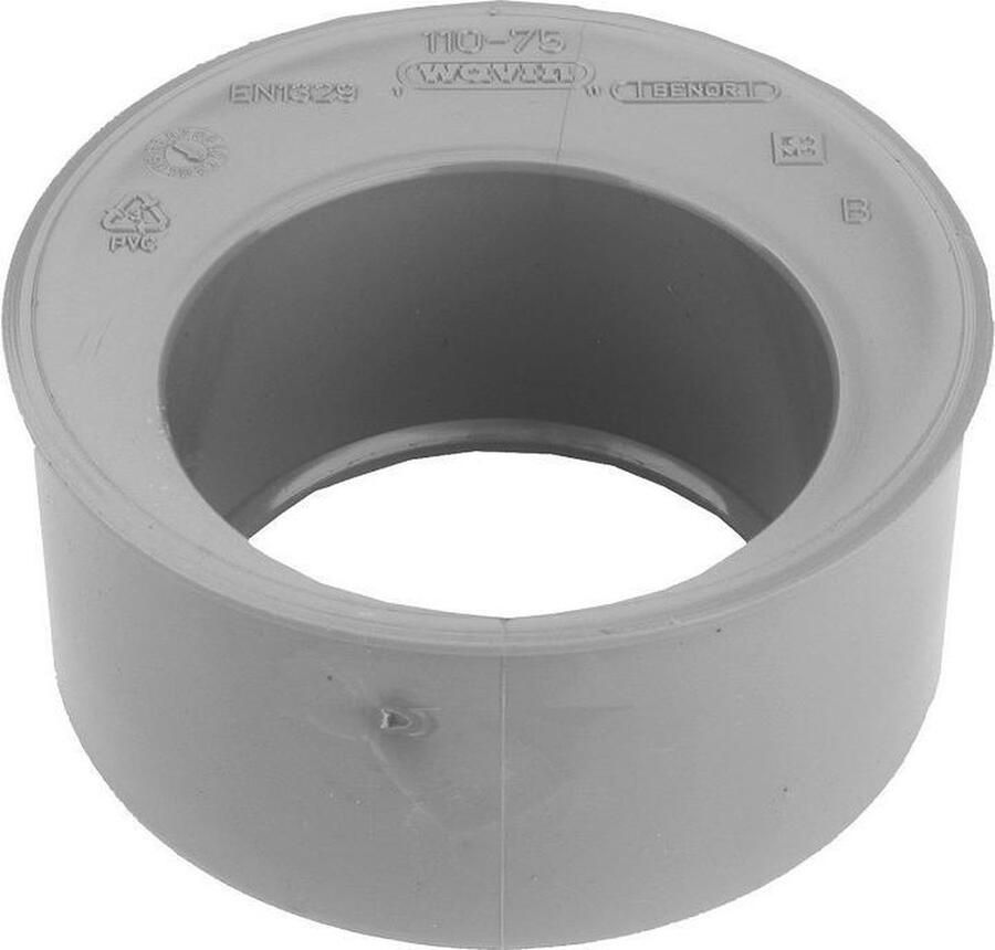 Wavin PVC lijm verloopring excentrisch 125x50mm