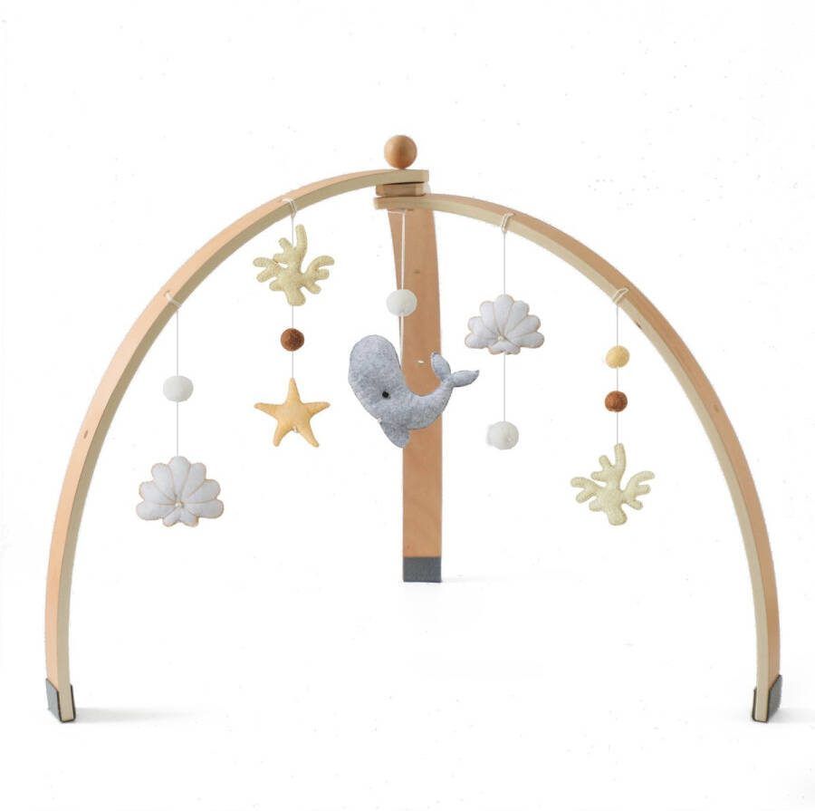 Wavy Dreams Baby Gym Pearl Hout & Vilt Inklapbaar Vanaf 0 jaar