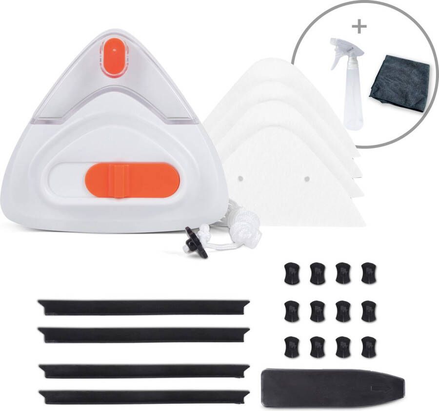 Way2Clean magnetische ramenwasser 8-30mm geschikt voor enkel dubbel glas verstelbare ruitenreiniger raamwisser geschikt voor HR HR++