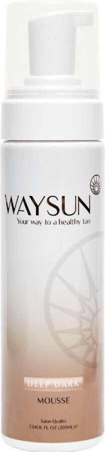 Waysun Deep Dark Zelfbruiner 200 ML Zelfbruiner lichaam Zelfbruiner benen Zelfbruiner gezicht Self Tan Extra Donker