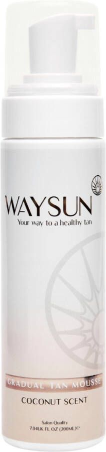 Waysun Gradual Tan Zelfbruiner 200 ML Hydraterend Zelfbruiner lichaam Zelfbruiner benen Zelfbruiner gezicht Self Tan Transparant Zero Transfer Licht