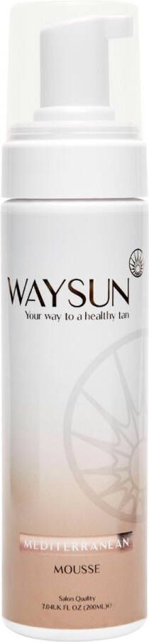 Waysun Mediterranean Zelfbruiner 200 ML Zelfbruiner lichaam Zelfbruiner benen Zelfbruiner gezicht Self Tan Donker