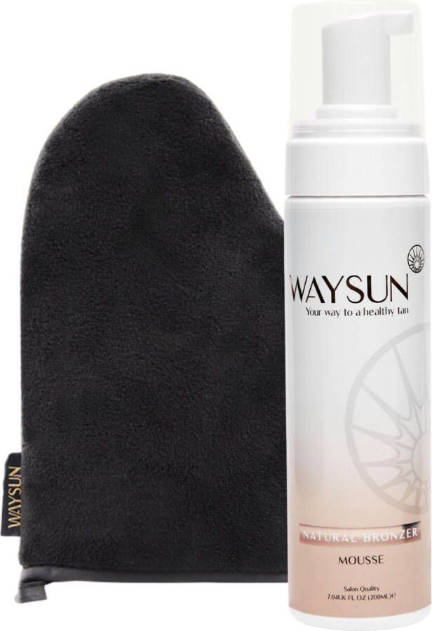 Waysun Zelfbruiner Natural Bronzer Zelfbruiner handschoen Bruinen zonder zon Zelfbruiner gezicht Self tan 200ml