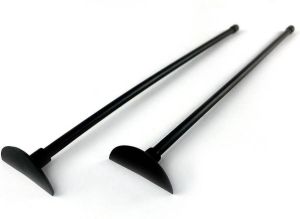 WDMT Flessenlikker set van | 35 x 6 cm | Pottenlikker | 2 stuks | Mat zwart