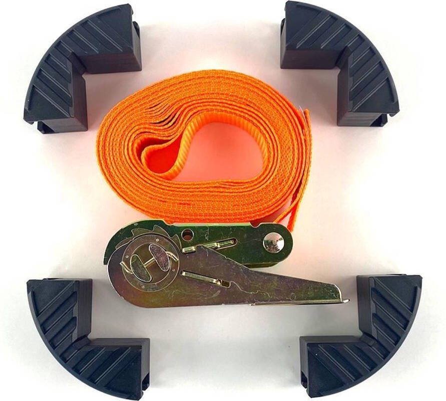 WDMT ™ Spanband met Ratel 5 meter Oranje Spanband met Ratelsluiting Spanningskabel Spandraad