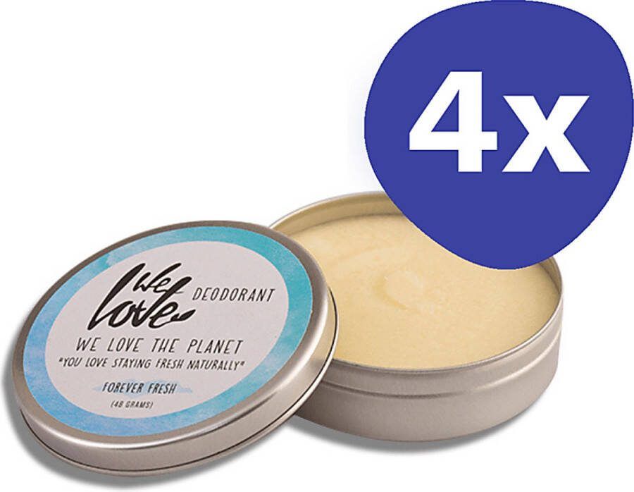 We Love the Planet Deodorant Forever Fresh (4x 48gr)