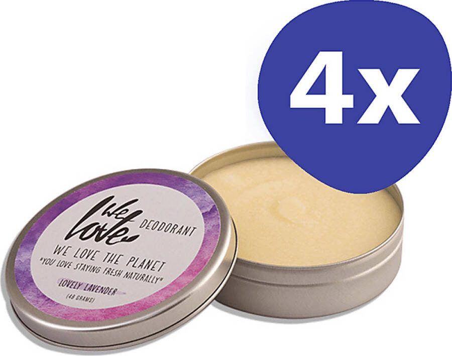 We Love the Planet Deodorant Lovely Lavender (4x 48gr)