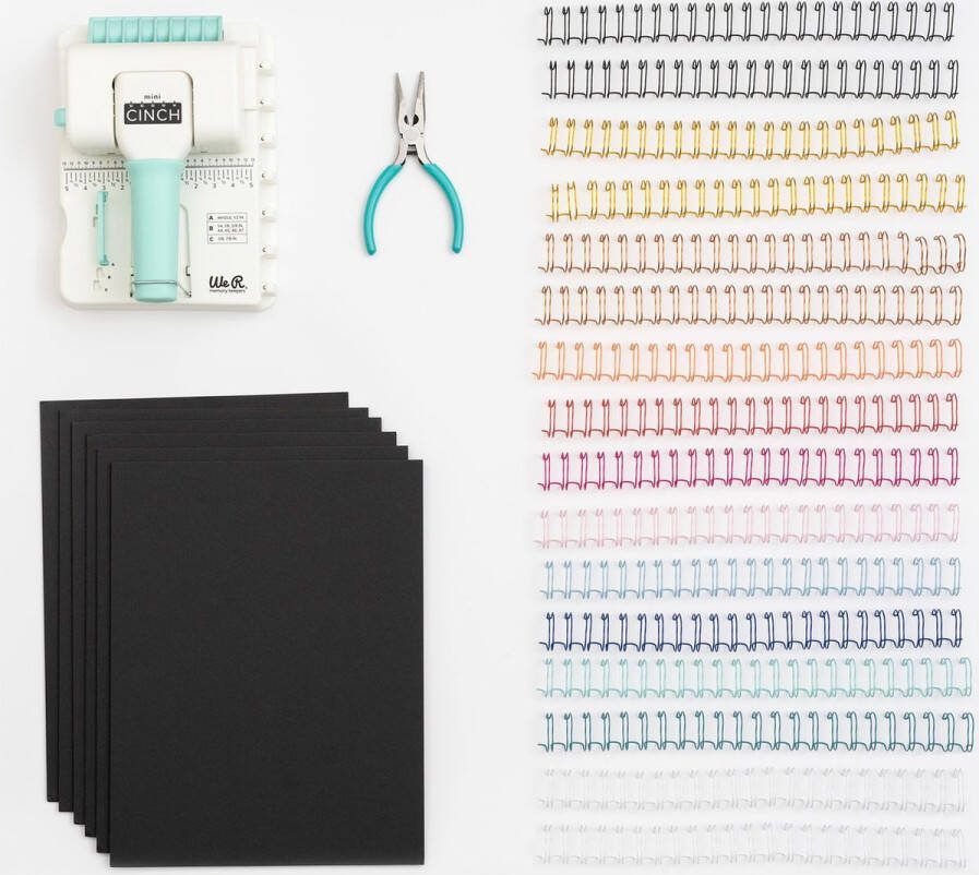 We R Makers Ringband Maker Mini Cinch bundle 25 onderdelen