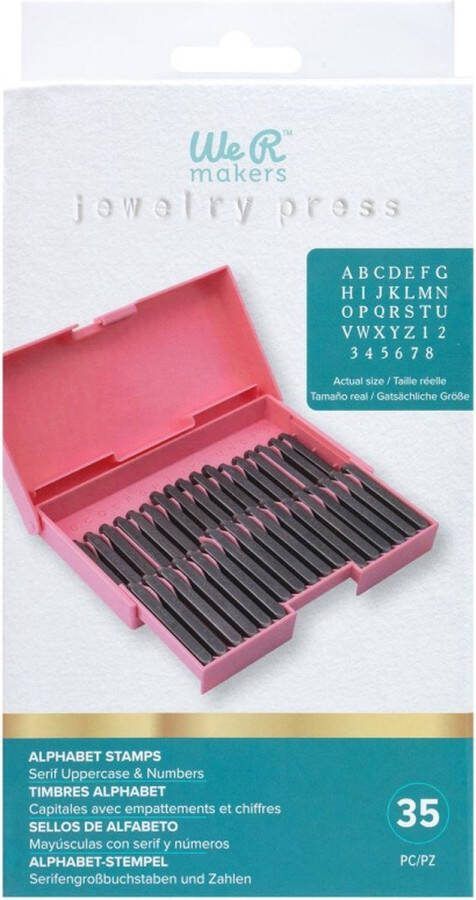 We R Memory Keepers Alphabet stamps jewelry press We R Makers