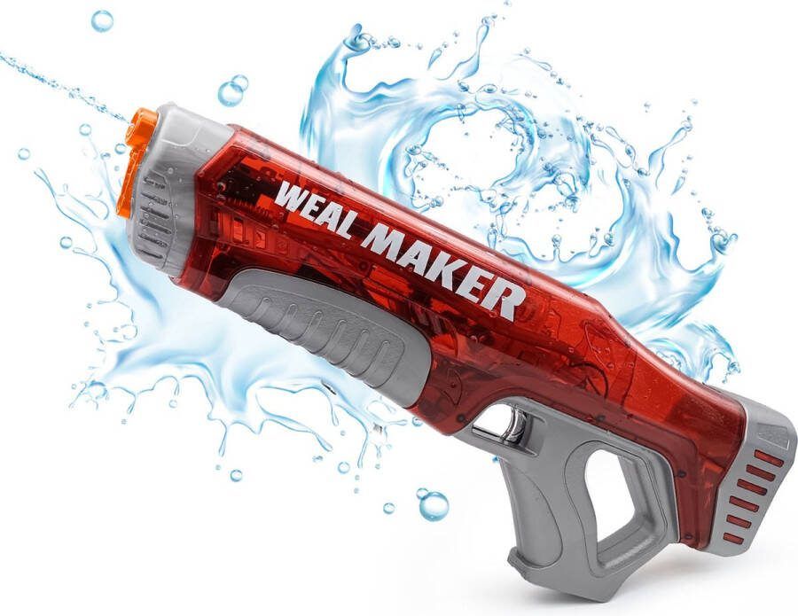 Weal maker Elektrische waterpistool Vult Automatisch Waterpistool Rood Waterpistool Elektrisch