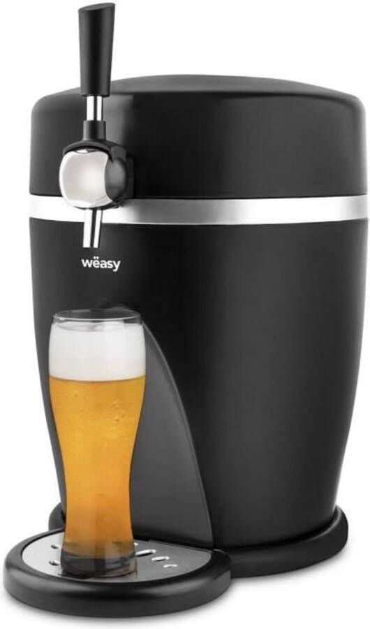 WEASY PINT568 Bierdispenser 5L Temperatuur 3° tot 6°C 60W Handgreep en uitneembare lekbak Antislipvoetjes