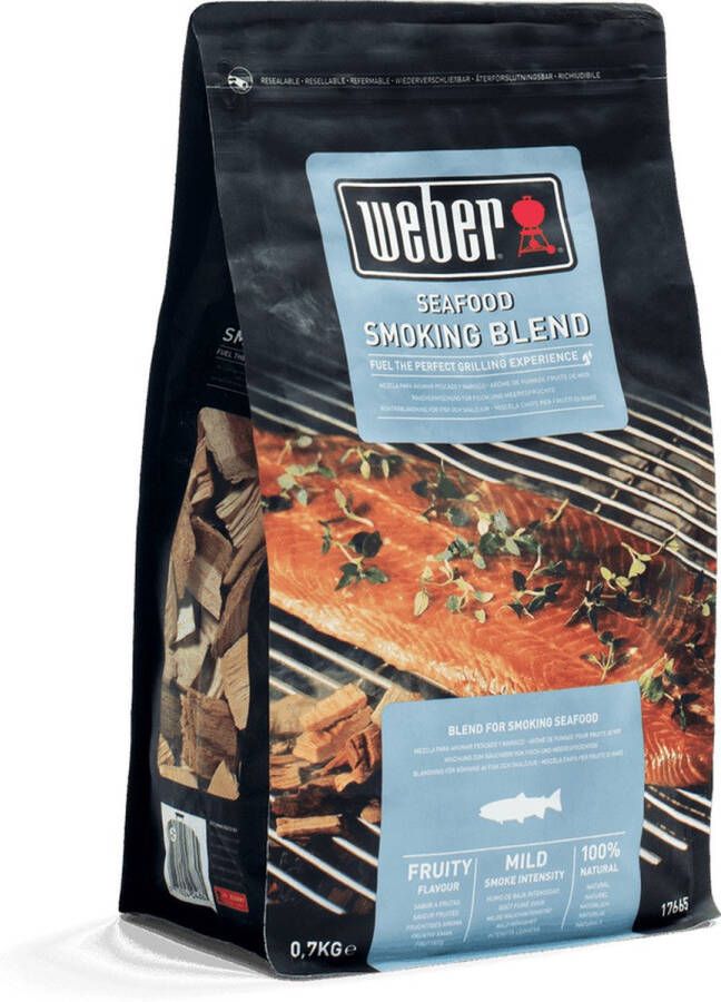 Weber Houtspaanders Rookchips in mix voor zeevruchten 700 g