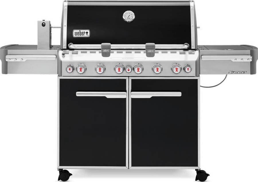 Weber Summit E-670 Black Met GBS Grillrooster Sear Station Brander