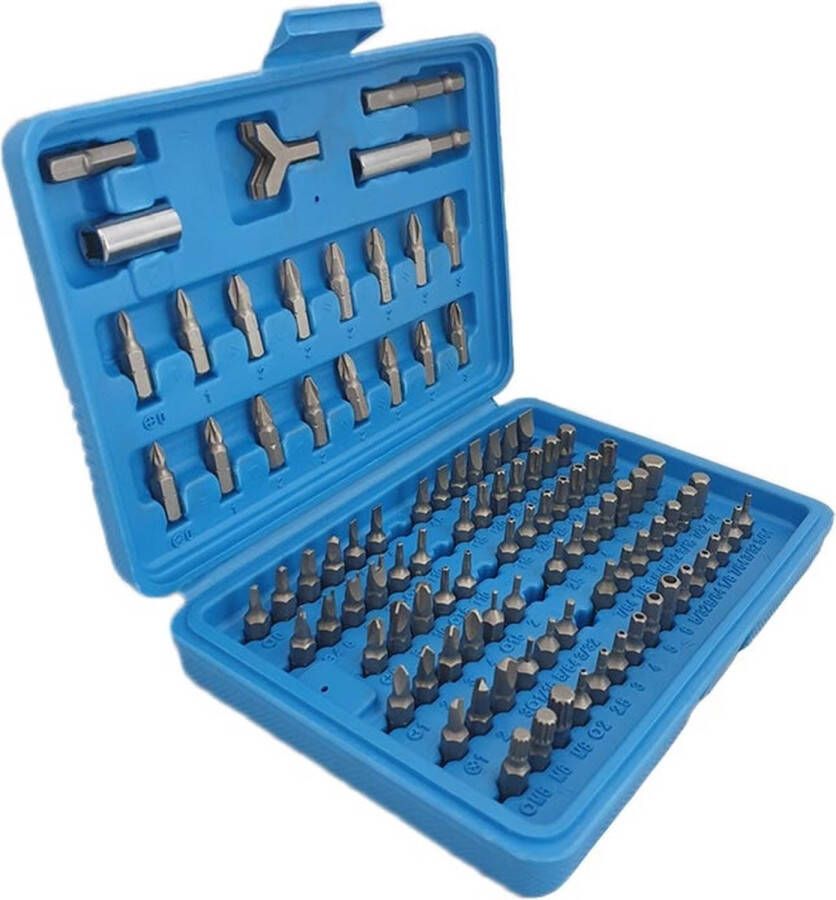 Weber Tools bitset in opbergbox 100 delige set voor accuboormachine