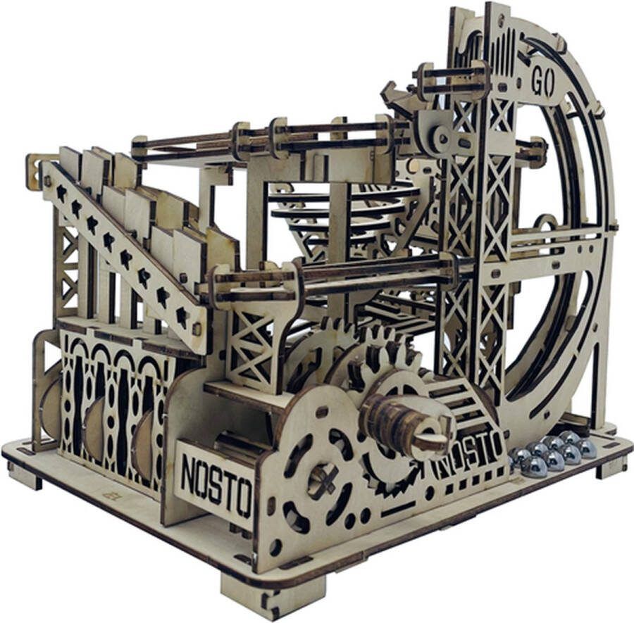 WEBU Premium Bouwpakket Voor Volwassenen en Kinderen Bouwpakket 3D puzzel Van Hout Modelbouwpakket DIY Marble Run