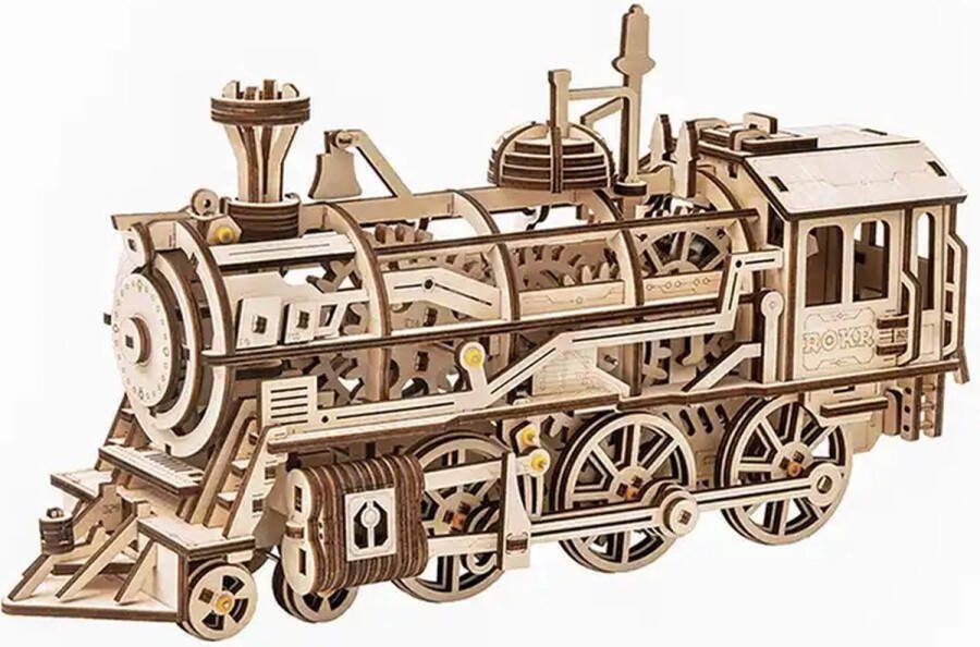 WEBU Premium Miniatuur XXL bouwpakket Voor Volwassenen (14+) Modelbouwpakket DIY Poppenhuis – incl. Led Licht Muziek en bescherming Train Cruiser