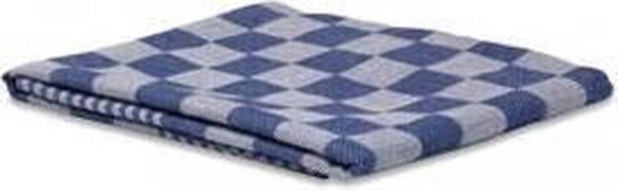 Wecoline Theedoek Geblokt Blauw 70x70 cm (6 stuks)