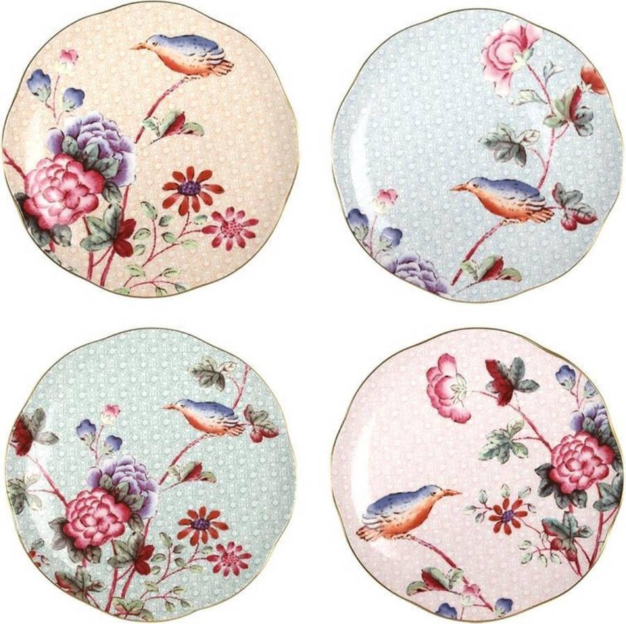 Wedgwood Cuckoo Gebaksbordjes 21 cm per 4 stuks Porselein