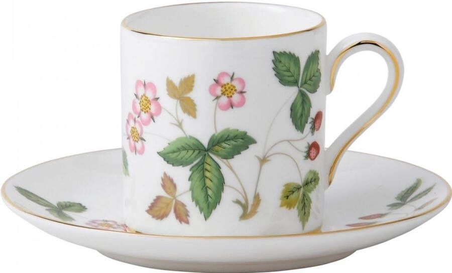 Wedgwood Wild Strawberry Koffie espresso kop en schotel