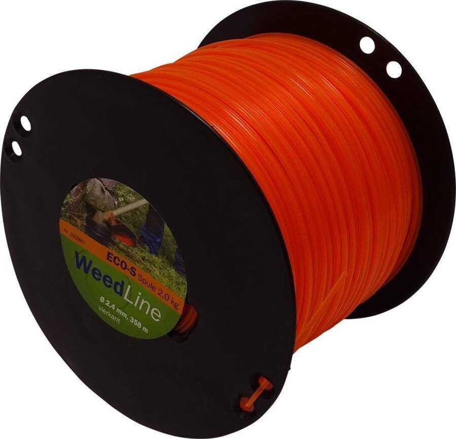 Weedline Spekking Maaidraad draad 2 4 mm rond spoel 388 m Maaidraad voor bosmaaier Trimmerdaad Trimdraad Grastrimmer