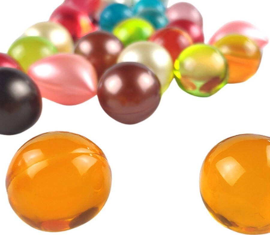 Wehl Commerce Badparels 20 parels -Ronde badparels 4 verschillende geuren Badparels voor in bad badzout Sinaasappelgeur bruisballen voor bad Heerlijke badparels met Sinas geur
