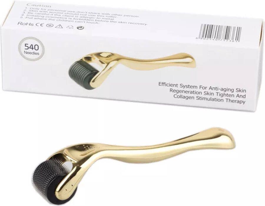 Wehl Commerce Dermarolling Titanium dermaroller 540 naalden- 0.5mm incl. Beschermkap en Opbergdoosje dermaroller haargroei dermaroller 0.5