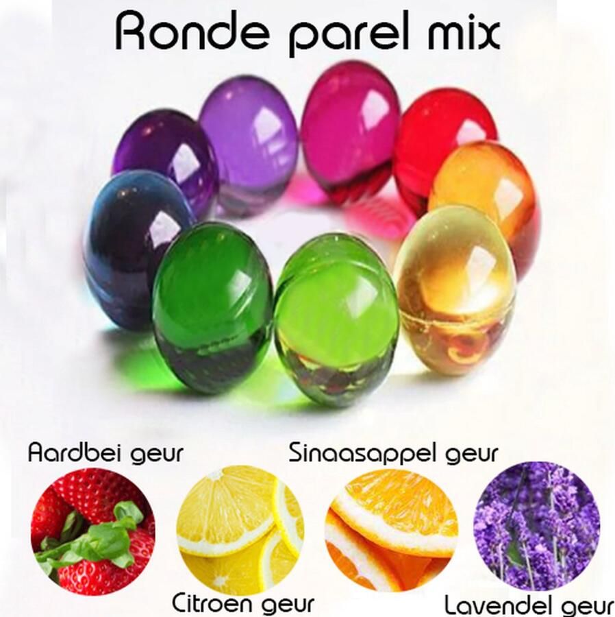 Wehl Commerce Badparels 50 parels -Ronde badparels 4 verschillende geuren Badparels voor in bad badzout Sinaasappelgeur bruisballen voor bad Heerlijke badparels met Sinas geur