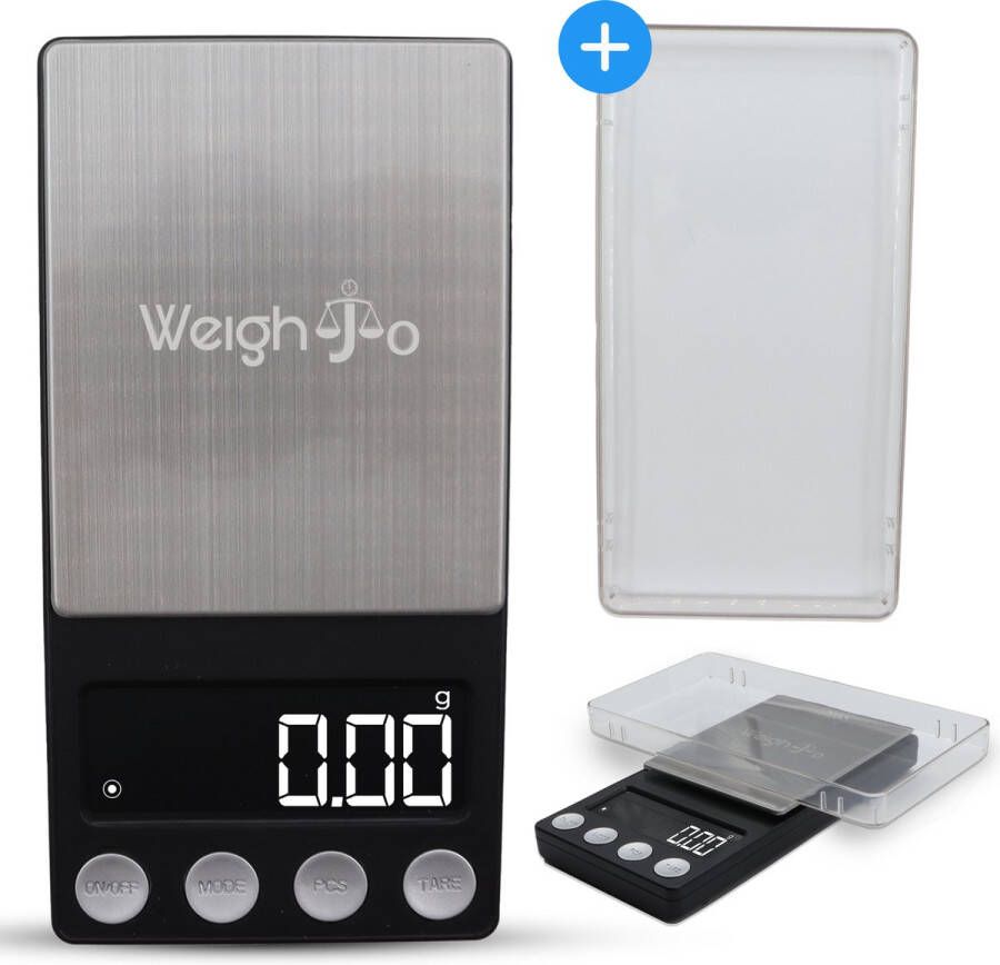 WeighJo Precisie weegschaal 0 01 gram Keukenweegschaal Digitaal Milligram Mini Weegschaal Micro Digitale Precisieweegschaal 0 01 Pocket Weegschaal – Sieraden weegschaal