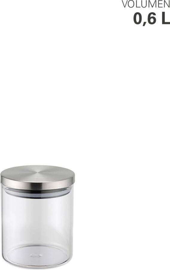 Weis voorraaddozen hoogwaardig borosilicaatglas set van 4 totale inhoud 4 2 liter