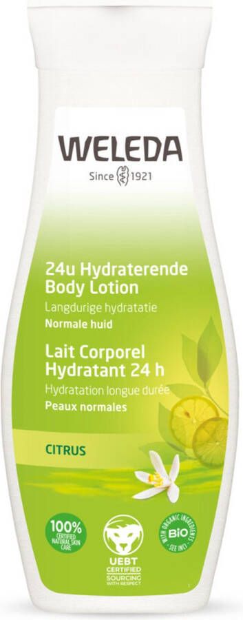 Weleda 24H Hydraterende Body Lotion Citrus 200ml 100% natuurlijk