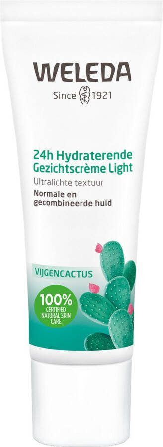 Weleda 24H Hydraterende Gezichtscrème Light Vijgencactus 30ml 100% natuurlijk