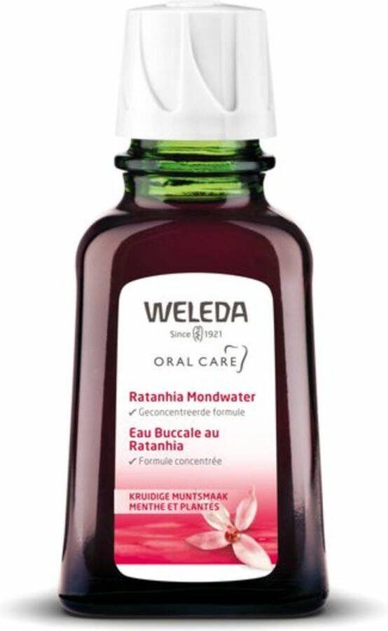Weleda Ratanhia Mondwater Natuurlijke Mondverzorging Voordeelverpakking 3 x 50 ml Geconcentreerd Natuurlijke Mondverfrissing en Tandvleesverzorging