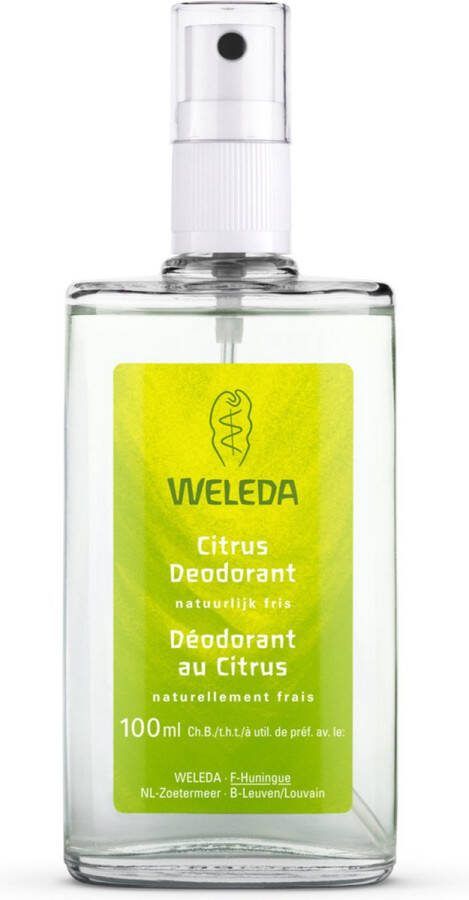 Weleda Deodorant Spray Citrus 100ml 100% natuurlijk