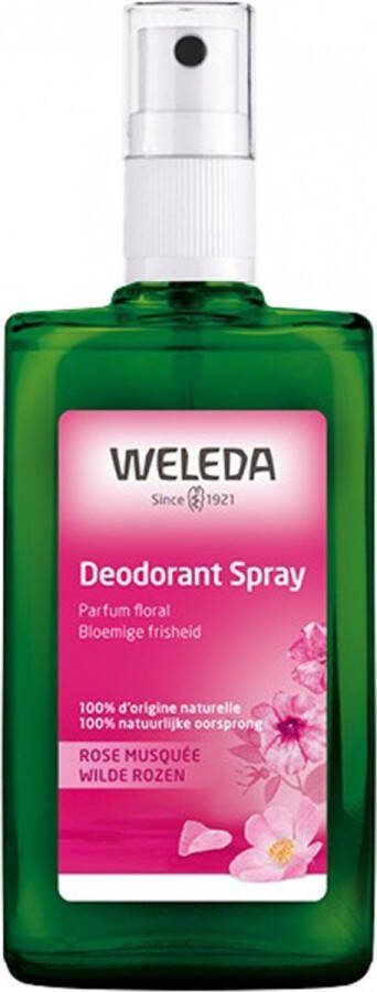 Weleda Deodorant Spray Wilde Rozen 100ml 100% natuurlijk