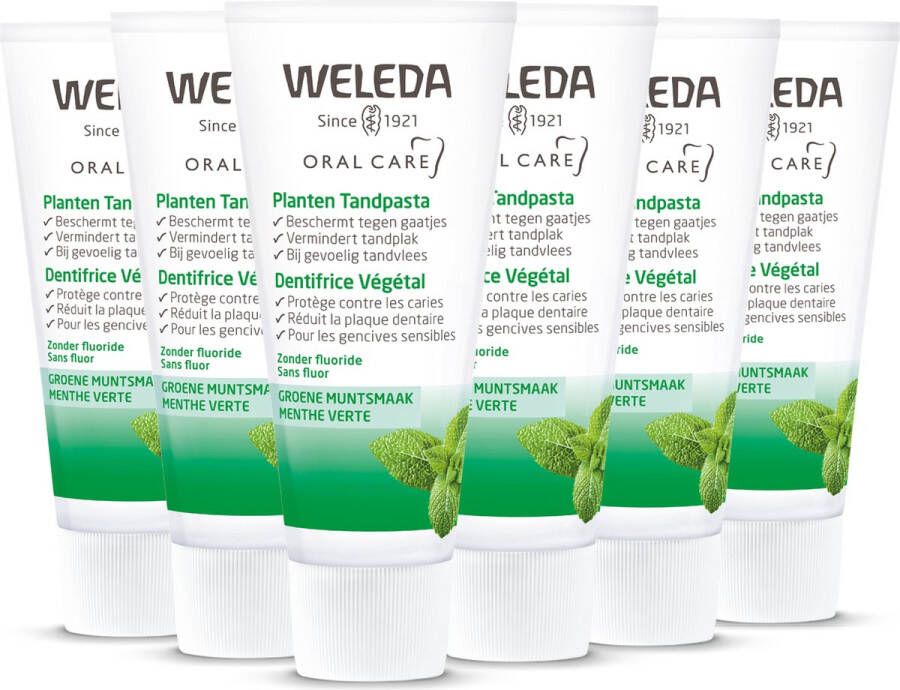 Weleda Planten Tandpasta Voordeelverpakking 6x75ml 100% natuurlijk