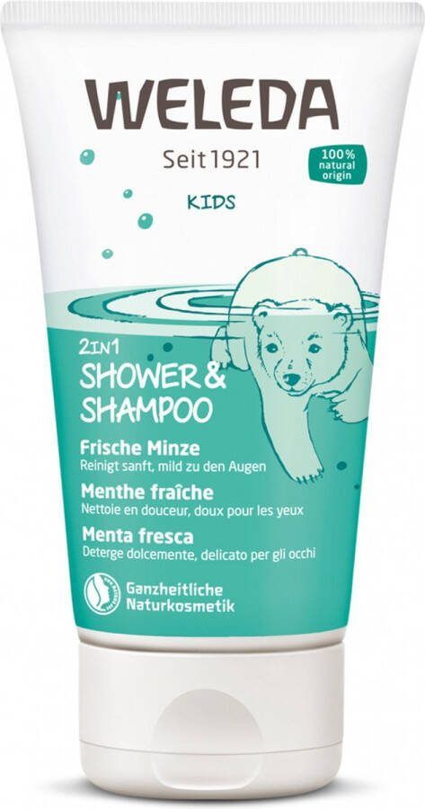 Weleda Shower Cream and Shampoo 2 in 1 Magic Mint 150 ml