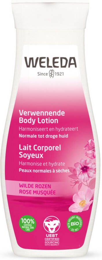 Weleda Verwennende Bodylotion Wilde Rozen 200ml 100% natuurlijk